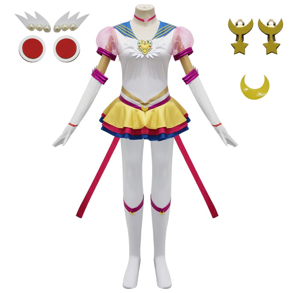 Anime Sailor Moon Cosplay Costume Wig Tsukino Usagi Uniform Dress Yellow Wig Halloween Carnivl Party Outfits 2 - Sailor Moon Gifts