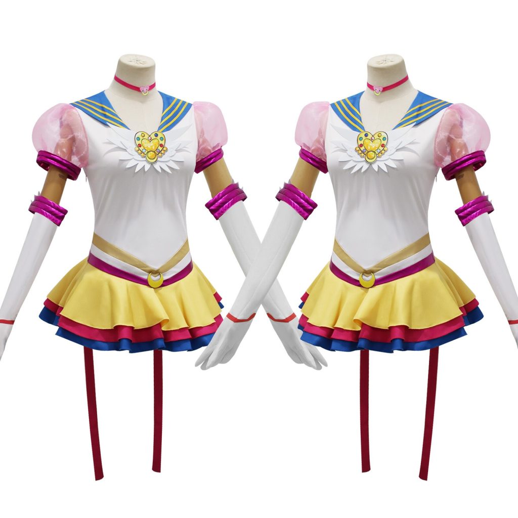 Anime Sailor Moon Cosplay Costume Wig Tsukino Usagi Uniform Dress Yellow Wig Halloween Carnivl Party Outfits 3 - Sailor Moon Gifts