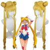 Anime Sailor Moon Cosplay Costume Wig Tsukino Usagi Uniform Dress Yellow Wig Halloween Carnivl Party Outfits 5 - Sailor Moon Gifts