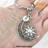 hollow sun and moon keychain crescent 26 english letter 661 - Sailor Moon Gifts