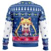 Chibi Usagi Tsukino Sailor Moon Ugly Christmas Sweater BACK mockup - Sailor Moon Gifts